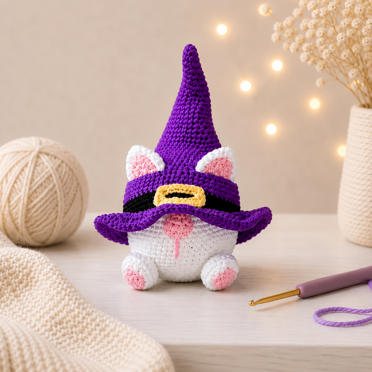 Halloween Crochet Cats Gnome Pattern PDF