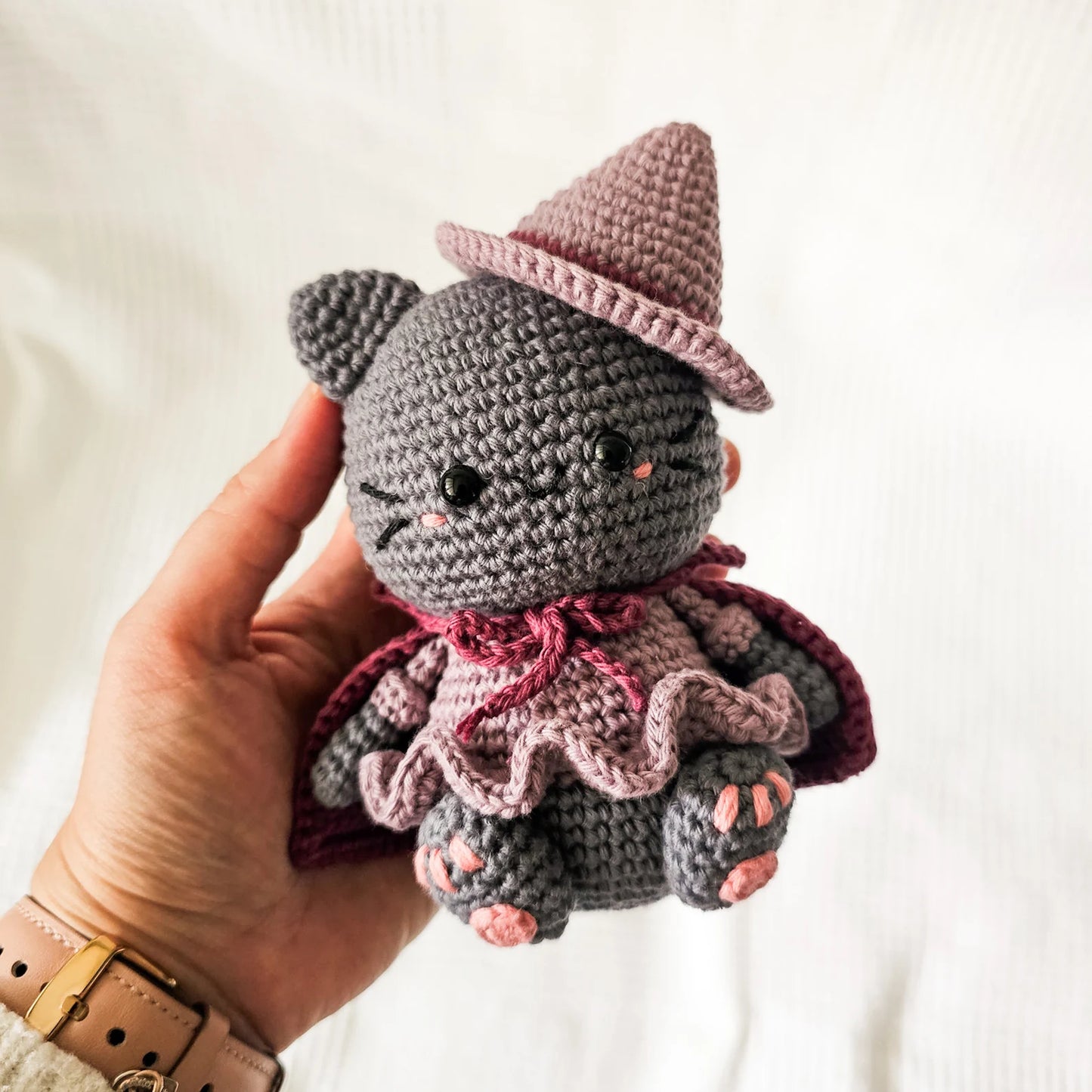 Luna the Bat Cat Crochet Pattern PDF
