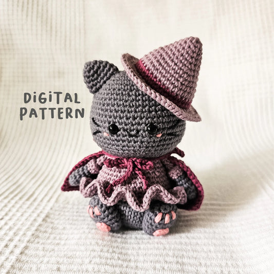 Luna the Bat Cat Crochet Pattern PDF